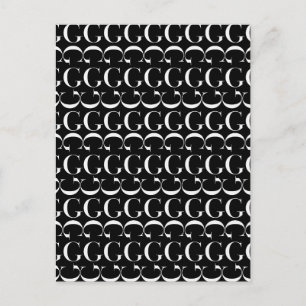 Monogram Initial Letter G Postcard