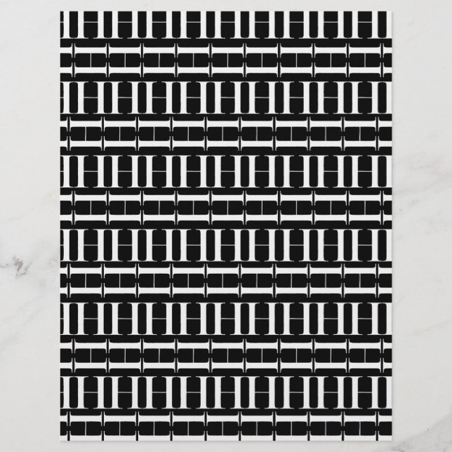 Monogram Initial Letter H (Front)