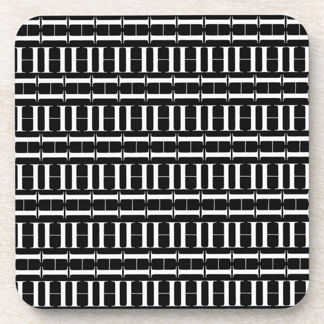 Monogram Initial Letter H Coaster (Front)