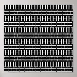 Monogram Initial Letter H Poster