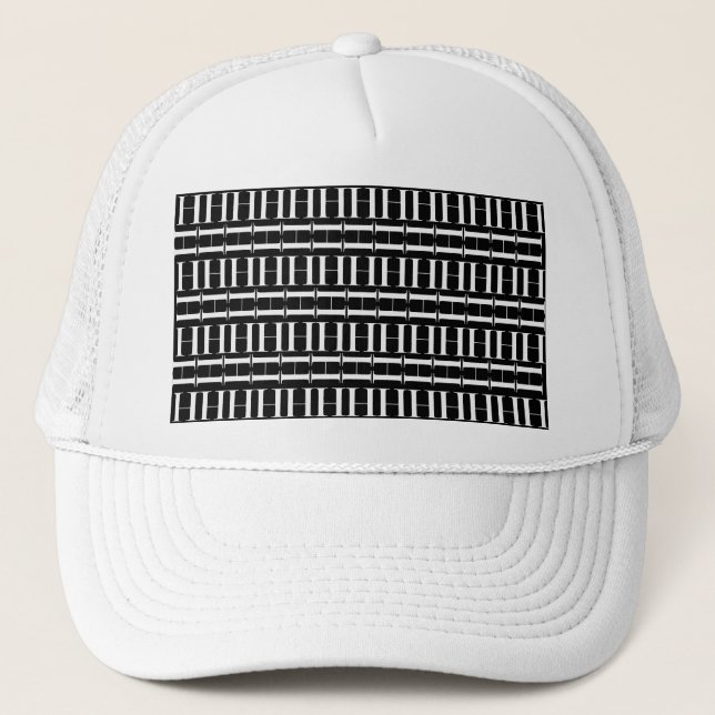 Monogram Initial Letter H Trucker Hat (Front)