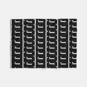 Monogram Initial Letter J Fleece Blanket