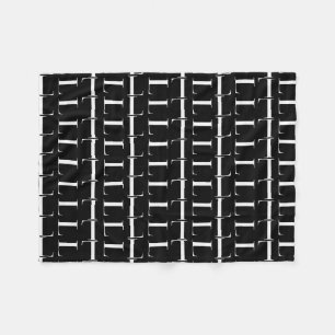 Monogram Initial Letter L Fleece Blanket