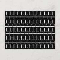 Monogram Initial Letter L