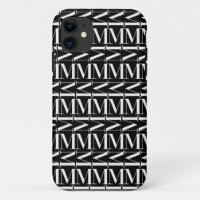 Monogram Initial Letter M