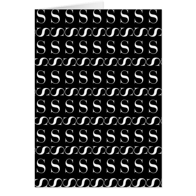 Monogram Initial Letter S (Front)