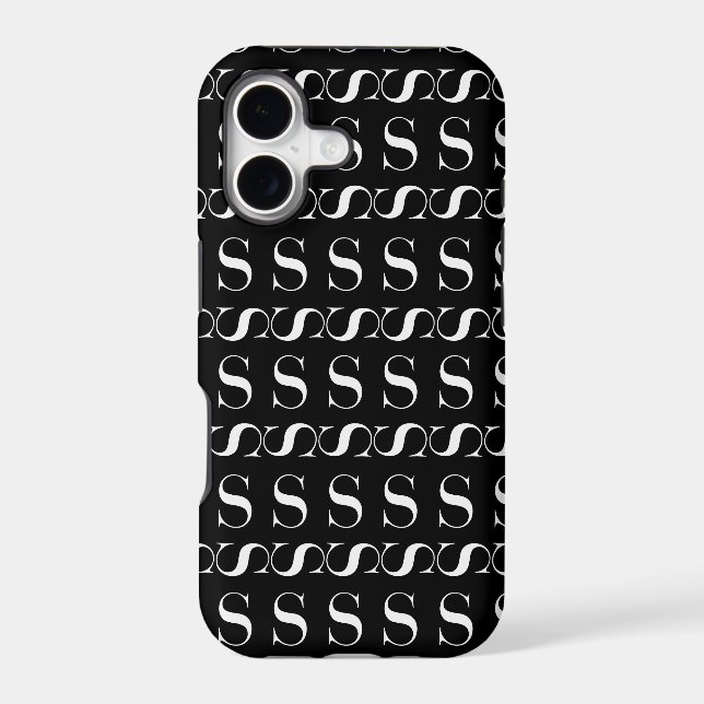 Monogram Initial Letter S (Back)