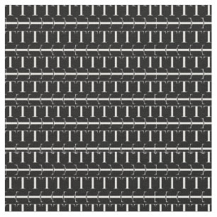 Monogram Initial Letter T, Choose Background Fabric