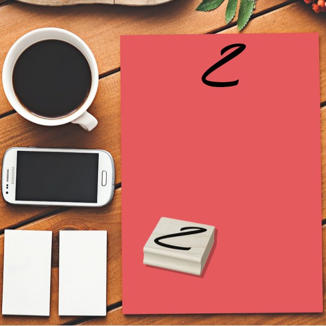 Monogram Initial Letter Z Rubber Stamp (Creator Uploaded)