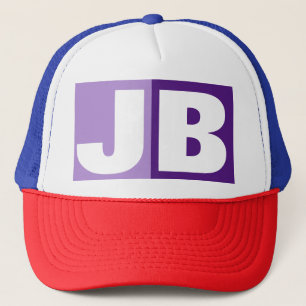 Monogram Initial Letters Trucker Hat