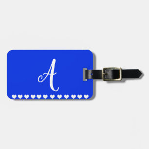 Monogram Initial Luggage Tag