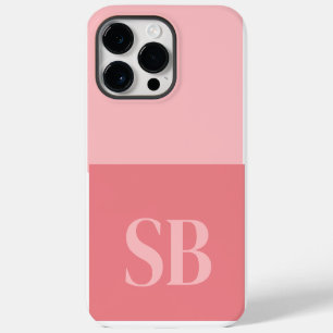 Monogram Initial Minimalist Stylish Case-Mate iPho iPhone 14 Pro Max Case