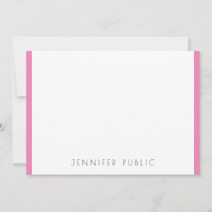 Monogram Initial Modern Simple Template Pink White