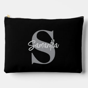 Monogram Initial Name Accessory Pouch
