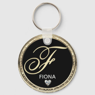 Monogram Initial Name Keychain