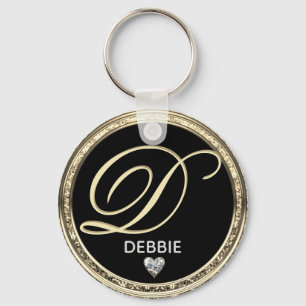 Monogram Initial Name Keychain