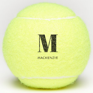 Monogram Initial Name Personalized Tennis Balls