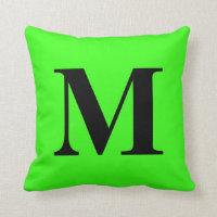 Monogram Initial Neon Green Gift Colourful Bright