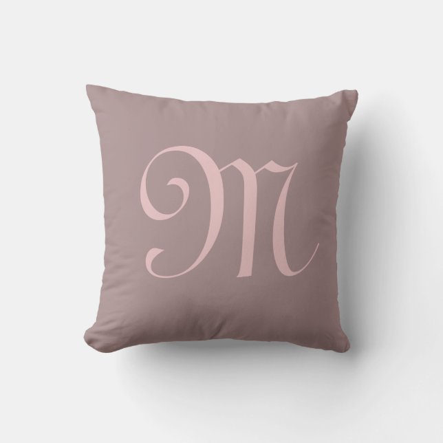 Monogram Initial Personalised Custom Cushion (Front)