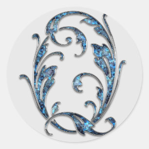 monogram initial Q stickers