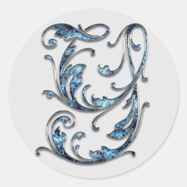 monogram initial Y stickers (Front)