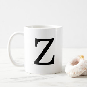 Monogram Initial Z Classic Mug, 11 oz Coffee Mug