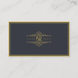 Monogram Initials Distinct Personal Individualise Business Card