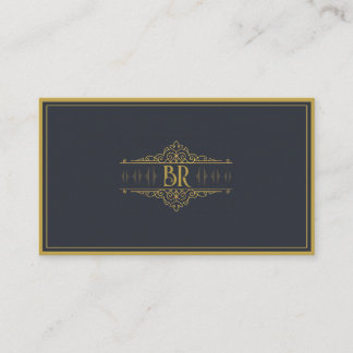 Monogram Initials Distinct Personal Individualise  Business Card