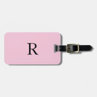 Monogram Initials Name Black Pastel Pink Gift Cute