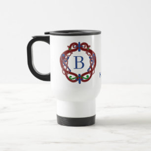 Monogram Initials Name Celtic Design Personalised Travel Mug