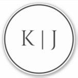 Monogram Initials Name Elegant Minimal Wedding<br><div class="desc">Printed with monogram initials for couples great for weddings,  engagements,  anniversay etc (which you can edit,  change and personalise) in simple,  elegant design! Available in all sizes,  just choose the right size that you need.</div>
