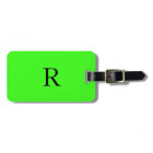 Monogram Initials Name Templates Neon Green Colour