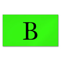 Monogram Initials Neon Green Bright Colourful Cool