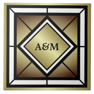 Monogram Initials Tile
