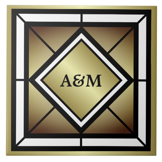 Monogram Initials Tile (Front)
