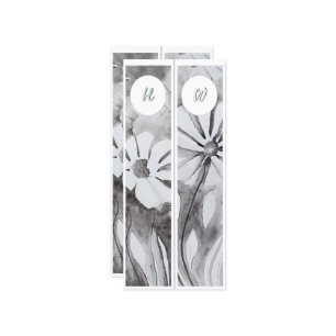 Monogram Initials Whimsical Two Bookmarks