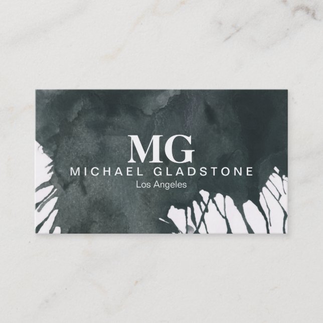 Monogram Ink Business Card (Front)