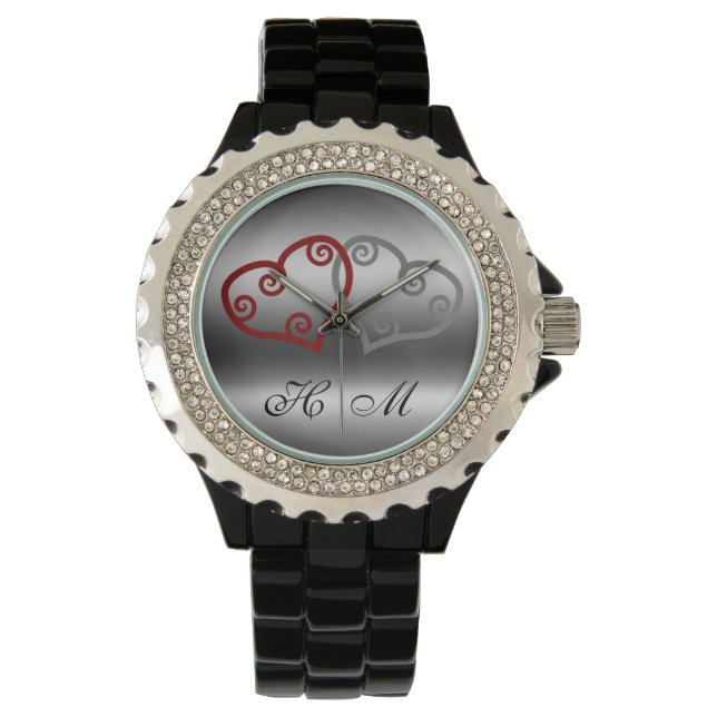 Monogram Intertwined Hearts Watch (Front)