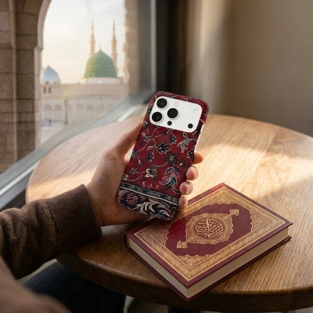 Monogram Islamic Madinah Red Carpet Pattern (Creator Uploaded)