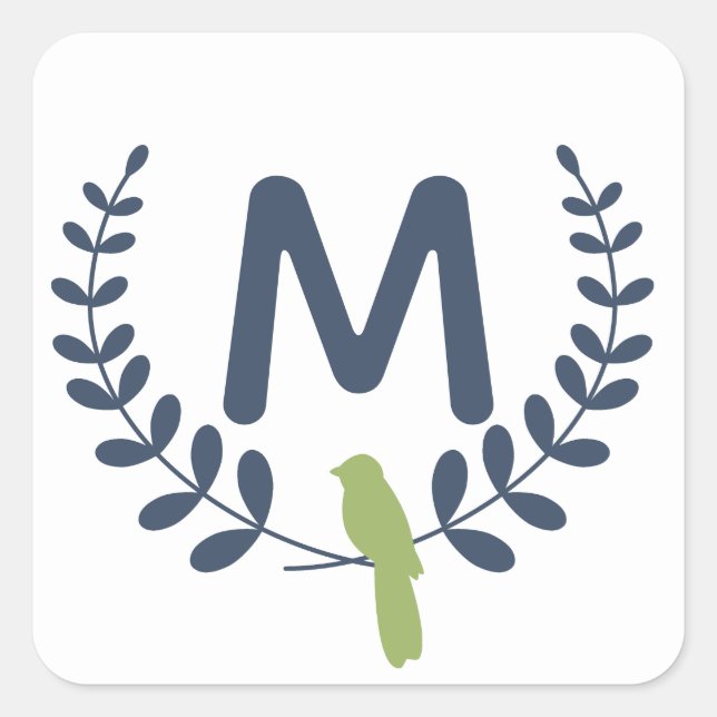 Monogram It's Christmas Sticker (Front)