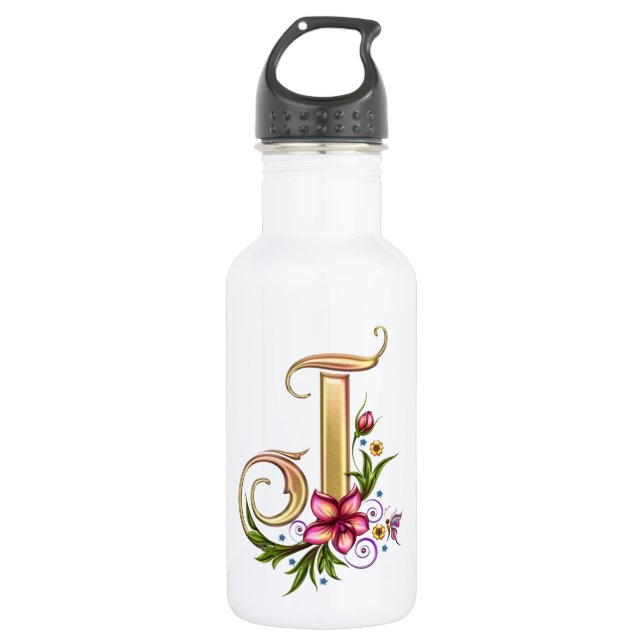 Monogram J 32 oz PBA FREE 532 Ml Water Bottle (Front)