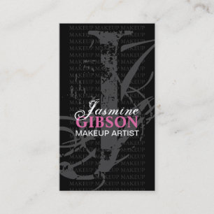 Monogram "J" - MAKEUP ARTIST BUSINESS CARD