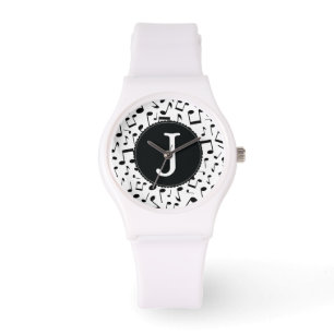 Monogram J Music Notes Wrist Watch