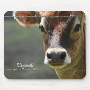Monogram Jersey Cow Photograph Mouse Mat