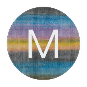 Monogram Juniper Mist I Cutting Board