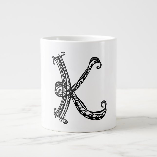 Monogram K Jumbo Mug (Front)