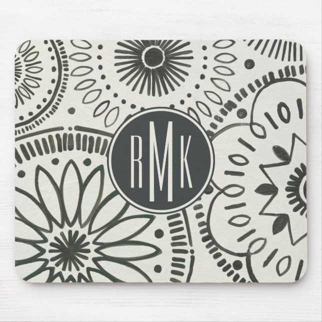 Monogram | Kami Abstract Pattern Mouse Mat (Front)