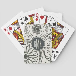 Monogram Kami Abstract Pattern Playing Cards