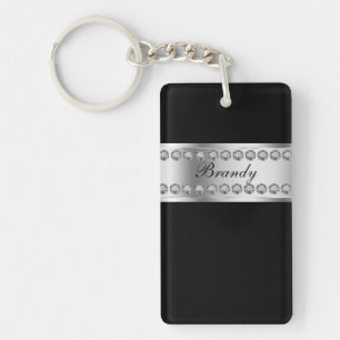 Monogram Keychains Two Side