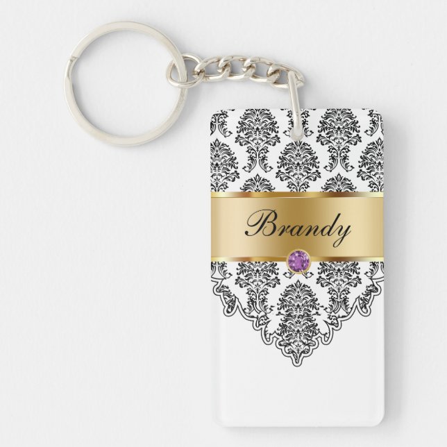 Monogram Keychains Two Side (Front)